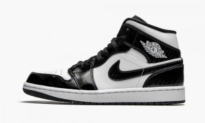 Nike Air Jordan 1 Mid 'All-Star 2021' Schoenen Heren Zwart Wit Nederland | 764328-LFH