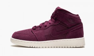 Nike Air Jordan 1 Mid BG 'Bordeaux' Schoenen Kinderen Bordeaux Wit Nederland | 329150-YOD