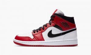 Nike Air Jordan 1 Mid 'Chicago 2020' Schoenen Heren Wit Rood Zwart Nederland | 280135-JSU