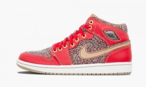 Nike Air Jordan 1 Mid 'Denim Pack' Schoenen Heren Rood Nederland | 953460-JBC