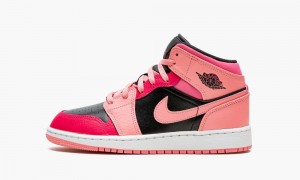 Nike Air Jordan 1 Mid (GS) 'Coral Chalk' Schoenen Kinderen Koraal Nederland | 248930-NXS