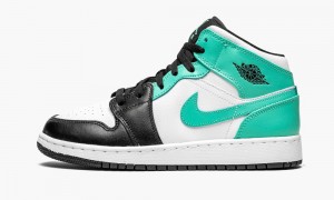 Nike Air Jordan 1 Mid GS 'Igloo - Tropical Twist' Schoenen Kinderen Wit Zwart Nederland | 204165-LDJ