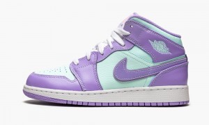 Nike Air Jordan 1 Mid GS 'Purple Pulse / Arctic Punch' Schoenen Kinderen Paars Nederland | 178245-UBP