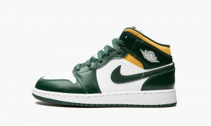 Nike Air Jordan 1 Mid GS 'Sonics' Schoenen Kinderen Groen Wit Nederland | 148273-MLA