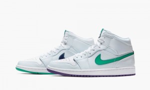 Nike Air Jordan 1 Mid 'Nike Hoops - Luka Doncic' Schoenen Heren Wit Groen Nederland | 576321-HVR