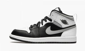 Nike Air Jordan 1 Mid PS 'White Shadow' Schoenen Kinderen Zwart Grijs Nederland | 318560-LHE