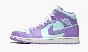 Nike Air Jordan 1 Mid 'Purple Pulse / Glacier Blue' Schoenen Heren Paars Nederland | 794820-JKY