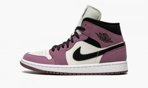 Nike Air Jordan 1 Mid SE 'Berry Pink' Schoenen Dames Paars Zwart Nederland | 182630-RKI