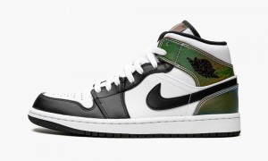 Nike Air Jordan 1 Mid SE 'Heat Reactive' Schoenen Heren Wit Zwart Nederland | 238570-ANF