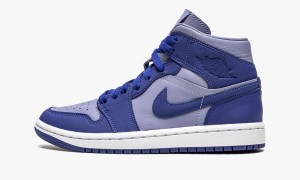 Nike Air Jordan 1 Mid SE 'Iron Purple' Schoenen Dames Paars Diepkoningsblauw Blauw Nederland | 925348-KBC