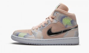 Nike Air Jordan 1 Mid SE 'P(Her)spective' Schoenen Dames Koraal Nederland | 157846-KZA
