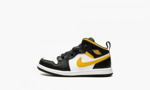 Nike Air Jordan 1 Mid (TD) 'Pollen' Schoenen Kinderen Wit Zwart Nederland | 685197-JCO