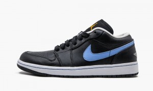 Nike Air Jordan 1 Phat Low Schoenen Heren Zwart Blauw Wit Nederland | 346781-ZOQ