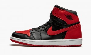 Nike Air Jordan 1 Retro 'BRED 01'' Schoenen Heren Zwart Rood Nederland | 203856-KRX