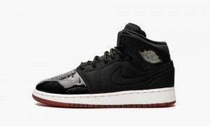 Nike Air Jordan 1 Retro GS 'Bred 11' Schoenen Kinderen Zwart Rood Wit Nederland | 967143-DEA