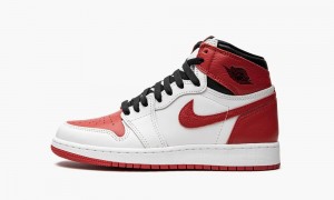 Nike Air Jordan 1 Retro GS 'Heritage' Schoenen Kinderen Wit Rood Zwart Nederland | 097682-FSY