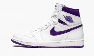 Nike Air Jordan 1 Retro High 'Court Purple' Schoenen Dames Wit Paars Nederland | 734921-SJA