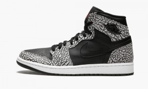 Nike Air Jordan 1 Retro High 'Elephant Print' Schoenen Heren Zwart Rood Nederland | 823719-JAD