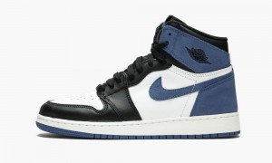 Nike Air Jordan 1 Retro High OG BG 'Blue Moon' Schoenen Kinderen Wit Blauw Zwart Nederland | 726501-BFA