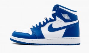 Nike Air Jordan 1 Retro High OG BG 'Storm Blue' Schoenen Kinderen Wit Blauw Nederland | 064531-QWX