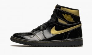 Nike Air Jordan 1 Retro High OG 'Black Metallic Gold' Schoenen Heren Zwart Metal Goud Nederland | 485036-ZNF