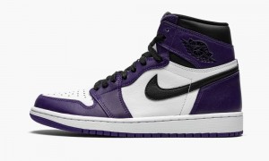 Nike Air Jordan 1 Retro High OG 'Court Purple 2.0' Schoenen Heren Paars Wit Zwart Nederland | 961730-RWC
