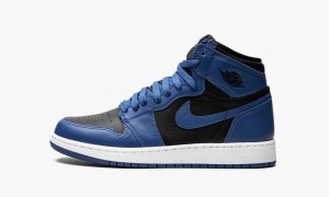 Nike Air Jordan 1 Retro High OG GS 'Dark Marina Blue' Schoenen Kinderen Donkerblauw Zwart Wit Nederland | 346781-TFC