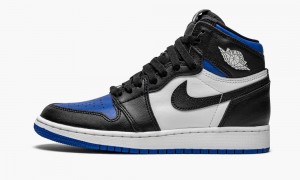 Nike Air Jordan 1 Retro High OG GS 'Royal Neus' Schoenen Kinderen Zwart Wit Koningsblauw Zwart Nederland | 640735-YLU