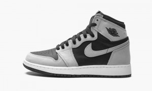 Nike Air Jordan 1 Retro High OG GS 'Shadow 2.0' Schoenen Kinderen Zwart Lichtgrijs Wit Nederland | 826135-AHF