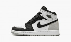 Nike Air Jordan 1 Retro High OG GS 'Stage Haze' Schoenen Kinderen Wit Zwart Grijs Nederland | 985713-AOE