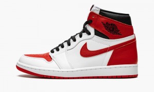 Nike Air Jordan 1 Retro High OG 'Heritage' Schoenen Heren Wit Rood Zwart Nederland | 621048-OMB