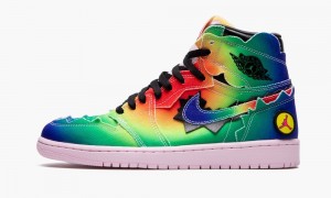 Nike Air Jordan 1 Retro High OG 'J Balvin' Schoenen Heren Gekleurd Zwart Roze Nederland | 780169-GXM