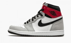 Nike Air Jordan 1 Retro High OG 'Light Smoke Grey' Schoenen Heren Wit Zwart Lichtgrijs Nederland | 869145-WEL