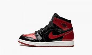 Nike Air Jordan 1 Retro High OG PS 'Bred Lak' Schoenen Kinderen Zwart Wit Rood Nederland | 413568-FAT
