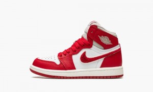 Nike Air Jordan 1 Retro High OG PS 'Varsity Red' Schoenen Kinderen Wit Roze Rood Nederland | 356280-BNZ
