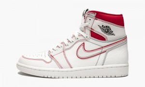 Nike Air Jordan 1 Retro High OG 'Phantom' Schoenen Heren Zwart Rood Wit Nederland | 124076-EJK