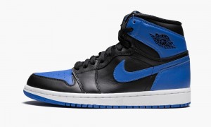 Nike Air Jordan 1 Retro High OG 'Royal' Schoenen Heren Zwart Koningsblauw Nederland | 802165-NBP