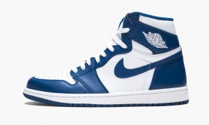 Nike Air Jordan 1 Retro High OG 'Storm Blue' Schoenen Heren Wit Blauw Nederland | 584621-NPL