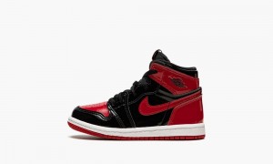 Nike Air Jordan 1 Retro High OG TD 'Bred Lak' Schoenen Kinderen Zwart Rood Wit Nederland | 581497-PIV