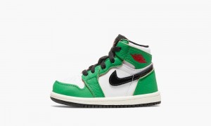 Nike Air Jordan 1 Retro High OG TD 'Lucky Green' Schoenen Kinderen Groen Wit Zwart Nederland | 263841-IRG
