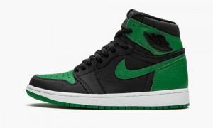 Nike Air Jordan 1 Retro High 'Pine Green 2.0' Schoenen Heren Zwart Wit Diepgroen Rood Nederland | 906745-HWD