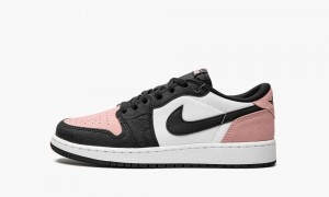 Nike Air Jordan 1 Retro Low OG GS 'Bleached Coral' Schoenen Kinderen Zwart Koraal Wit Nederland | 169247-BVI