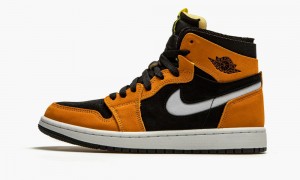 Nike Air Jordan 1 Zoom Air CMFT 'Black / Monarch' Schoenen Heren Zwart Wit Oranje Nederland | 207639-SFR