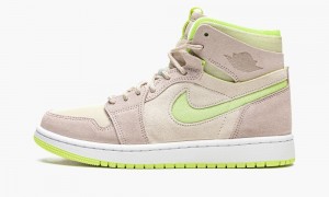 Nike Air Jordan 1 Zoom Air CMFT 'Lemon Twist' Schoenen Dames Wit Khaki Nederland | 852347-HCT