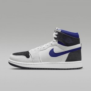 Nike Air Jordan 1 Zoom CMFT 2 Schoenen Dames Grijs Wit Nederland | 394568-GLJ