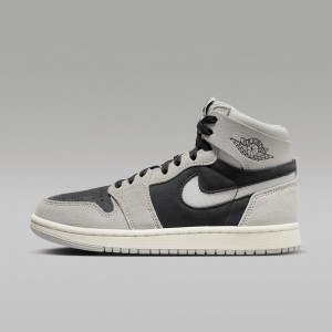 Nike Air Jordan 1 Zoom CMFT 2 Schoenen Dames Grijs Zwart Nederland | 085361-PUR