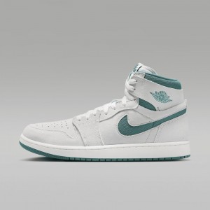 Nike Air Jordan 1 Zoom CMFT 2 Schoenen Dames Lichtgrijs Groen Nederland | 042983-IUW
