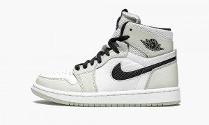 Nike Air Jordan 1 Zoom CMFT 'Light Bone' Schoenen Dames Zwart Wit Nederland | 461823-CHO