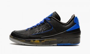 Nike Air Jordan 2 Low OG SP 'Off-White - Black/Blue' Schoenen Heren Zwart Blauw Grijs Nederland | 489307-YHW