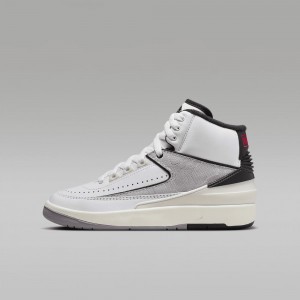 Nike Air Jordan 2 Retro "Python" Schoenen Kinderen Wit Zwart Rood Nederland | 235179-DGX